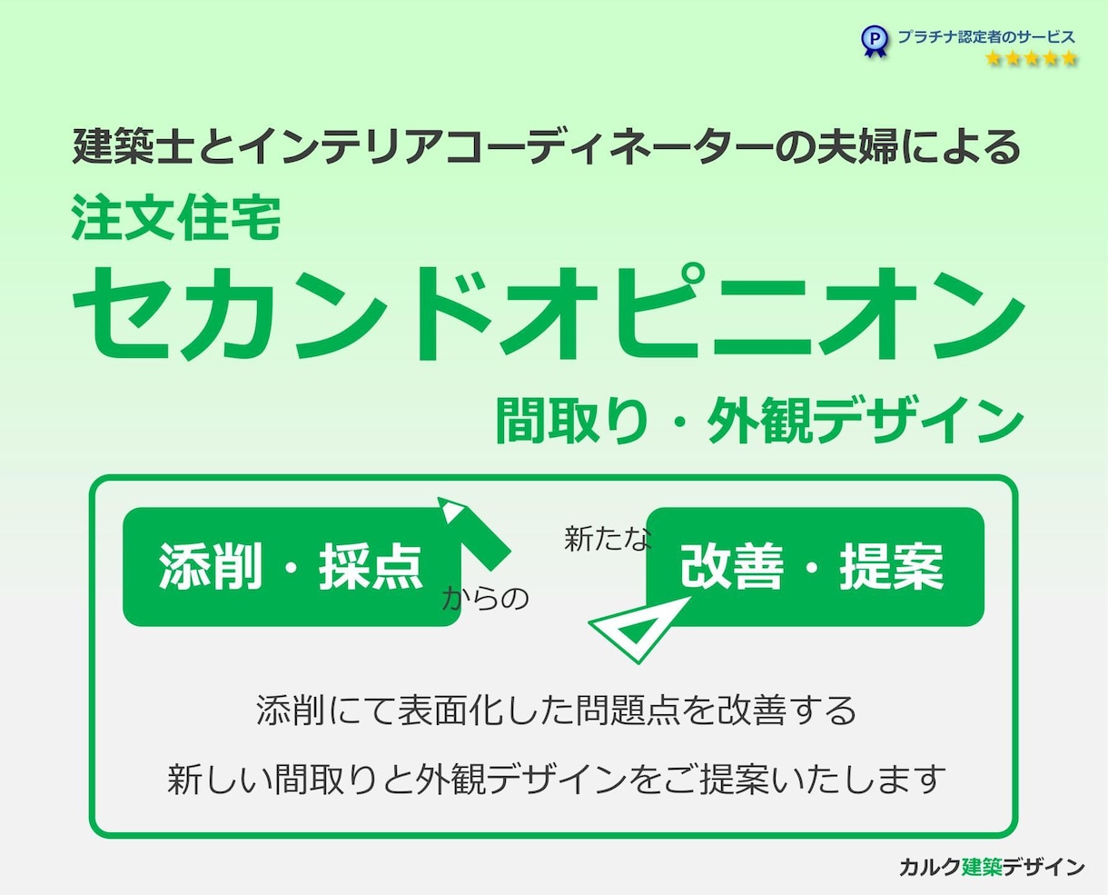 建築設計事務所が住宅のセカンドオピニオンを承ります 注文住宅の間取りと外観デザインの添削・採点・改善・新規提案 イメージ2