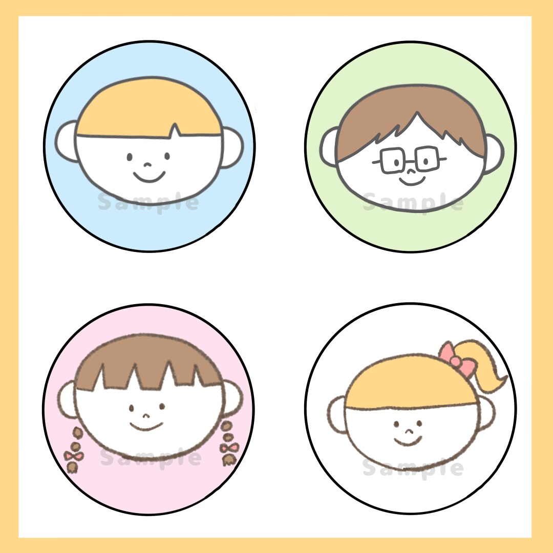 ゆるかわ♩SNSなどで使えるアイコン描きます ゆるかわタッチのオリジナルアイコンを制作します♩ イメージ2