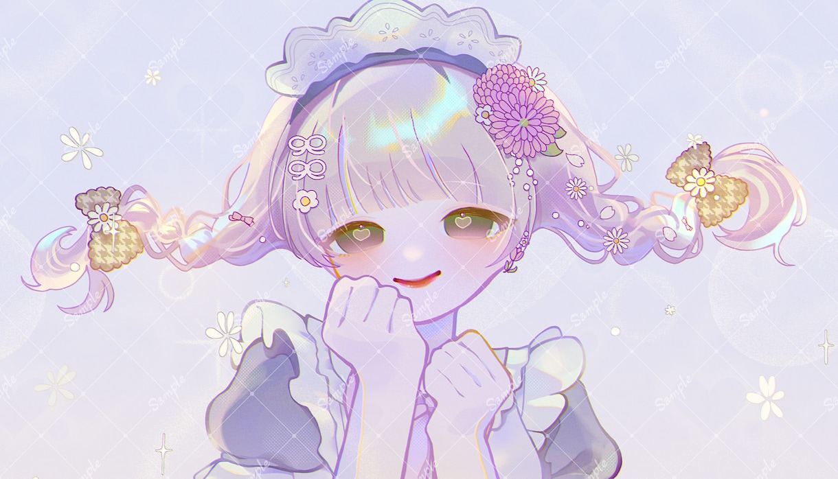 完全おまかせ！淡く透明感のある一枚絵お描きします 商用OK◎ラフの提出・修正なしで、安価でイラスト制作します！ イメージ3