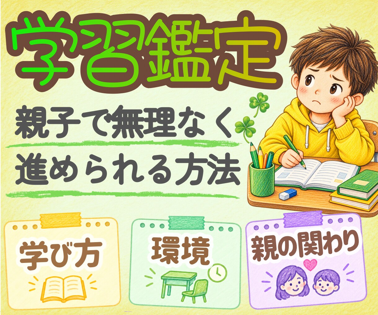 お子さんに合う勉強方法・環境・声掛け鑑定します お子さんらしさを軸として親子で無理しない方法をお伝えします イメージ1