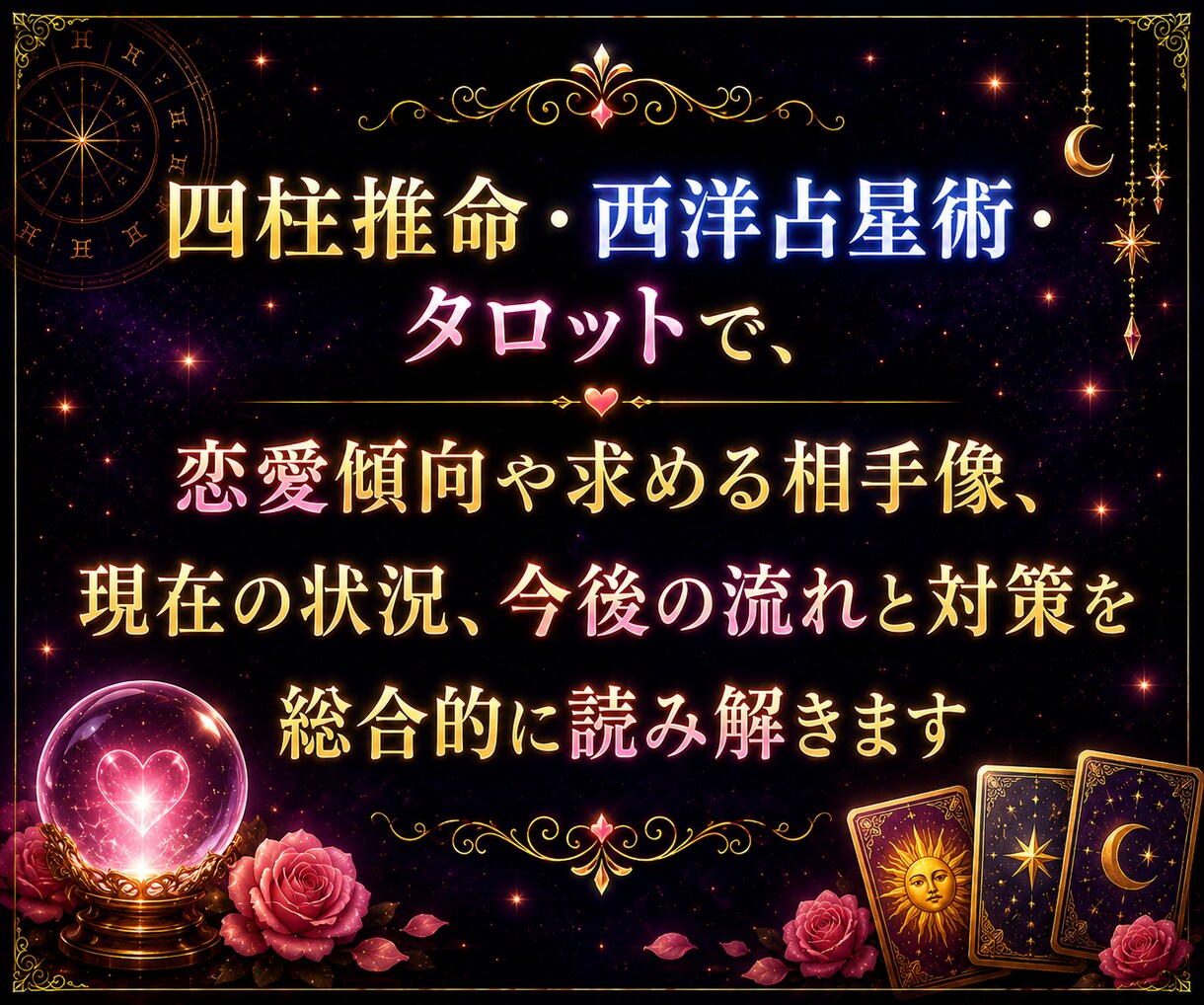 復縁・片思いなどを3占術で丁寧に鑑定します 恋の迷いを3つの占術で読み解く8ページ鑑定書 イメージ3