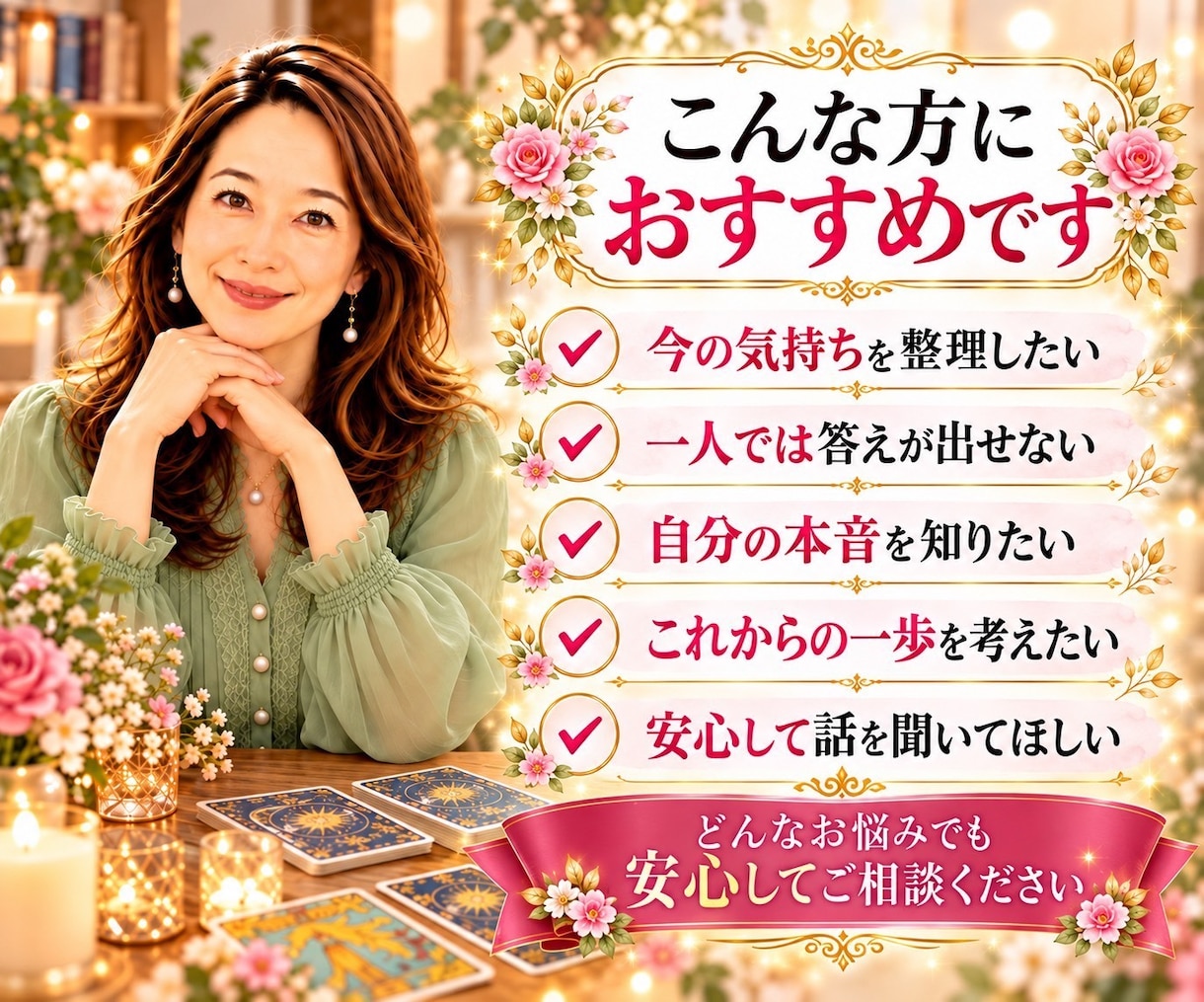 答えはあなたの中に。タロット1枚引きで内観します 未来を決めつけず、本音に気づくための電話鑑定 イメージ5