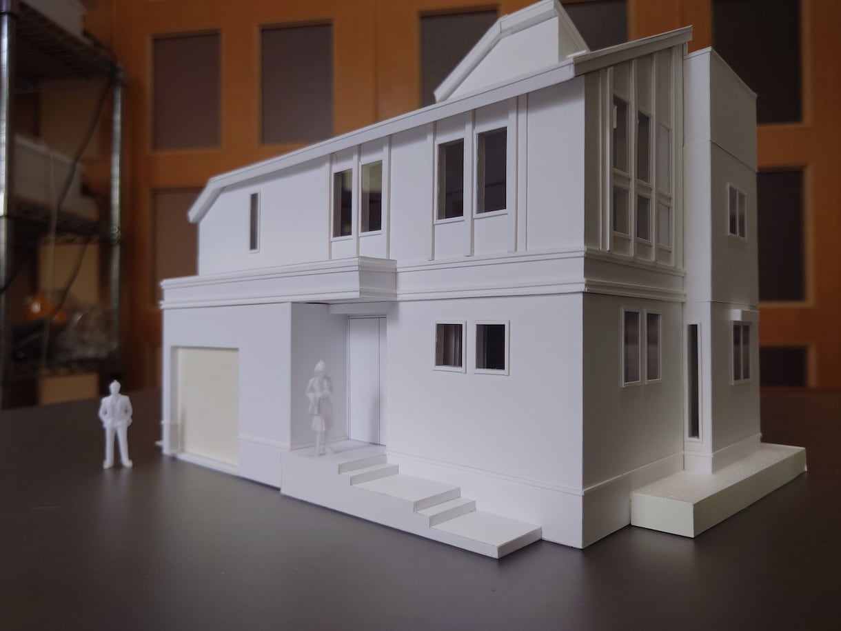 計画建物のスタディ模型（白模型）を製作しています 建設会社様・不動産会社様の建物造りのお手伝いをさせて頂きます イメージ1