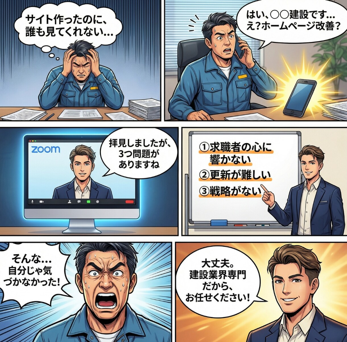 建設業専門！採用も集客も増やすHP制作します 応募が来ない...を解決|現役CMOが設計する戦略サイト イメージ2
