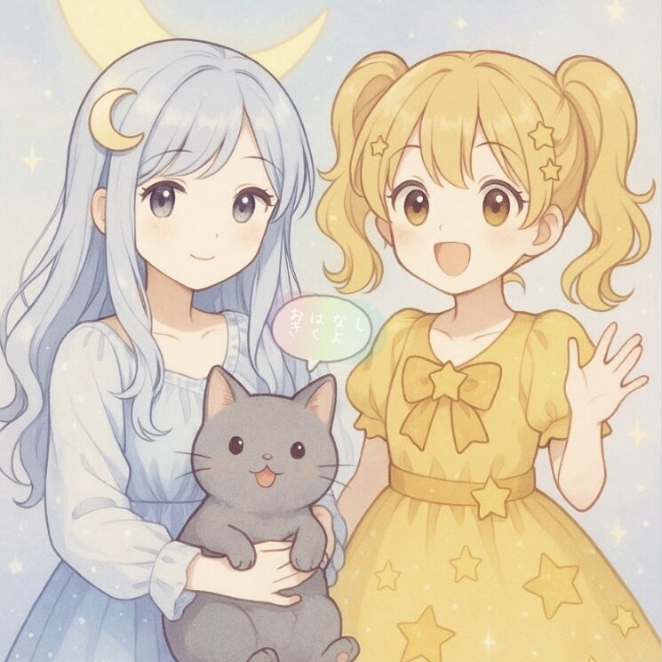 あなたの話、月子と星子がお聴きします 生きてると、色々あるよね。月子 と星子がお話聴くよ。 イメージ1