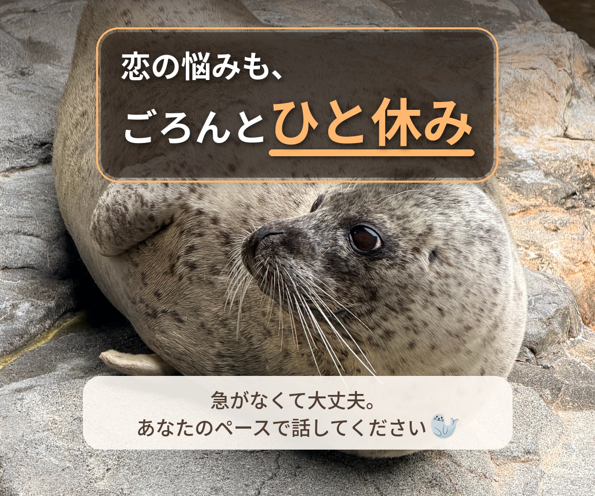 恋愛心理について、なんでも柔らかく話します 誰にも言えない、本音を吐き出せるもう1つの居場所 イメージ1