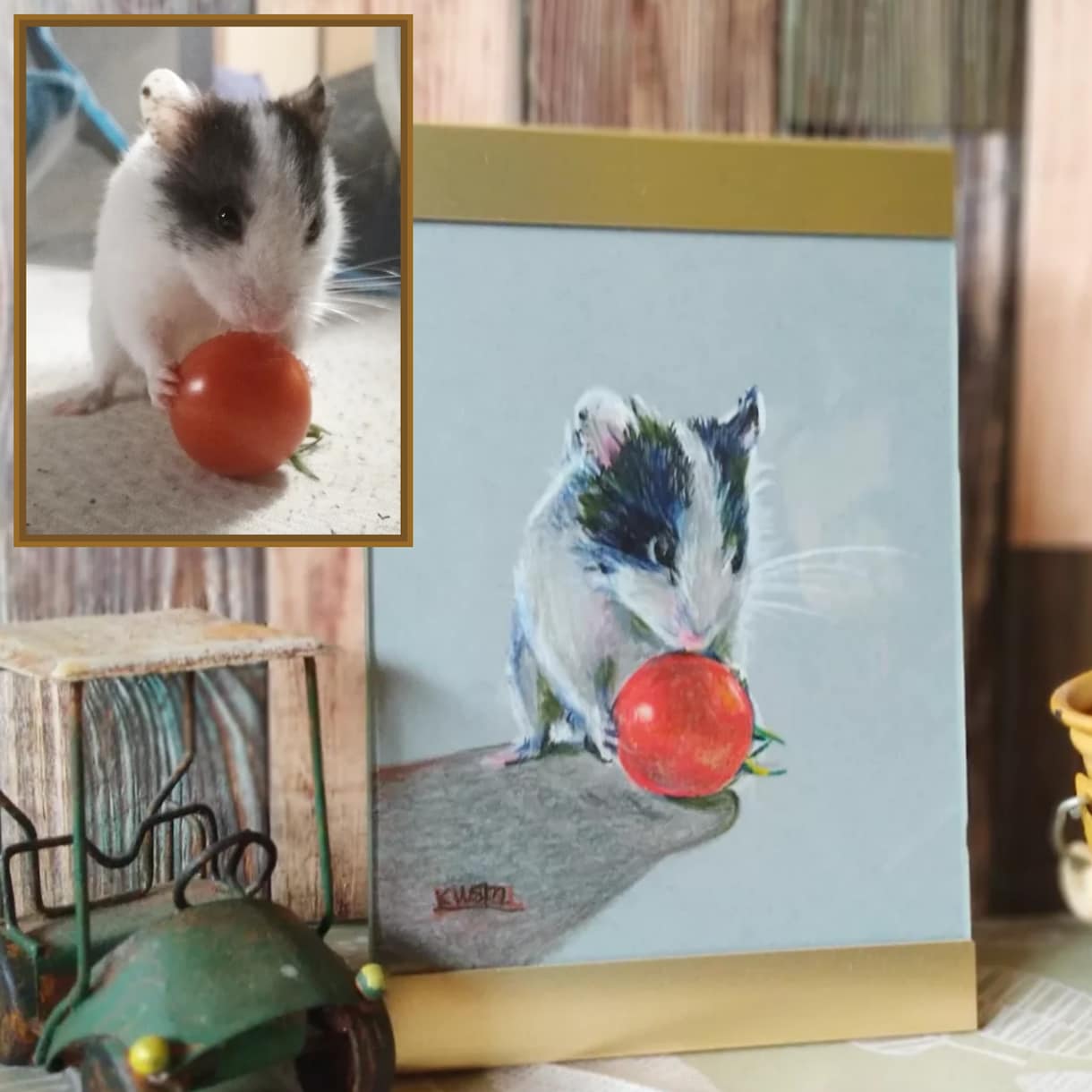 ペットの肖像画、お描きします 犬、ネコ、鳥、ヤギ、爬虫類から虫まで、なんでもお描きします♪ イメージ2