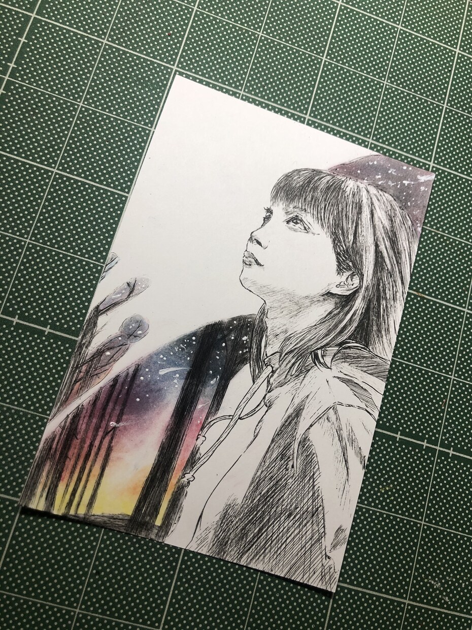 リアル寄りな似顔絵を描きます 淡く、幻想的な仕上がりが出来ます！ イメージ2