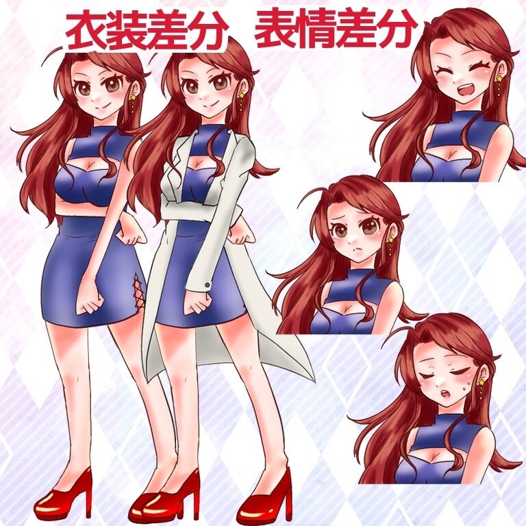 配信、TRPGに使える立ち絵作成します お得な表情差分セットもあります！ イメージ3
