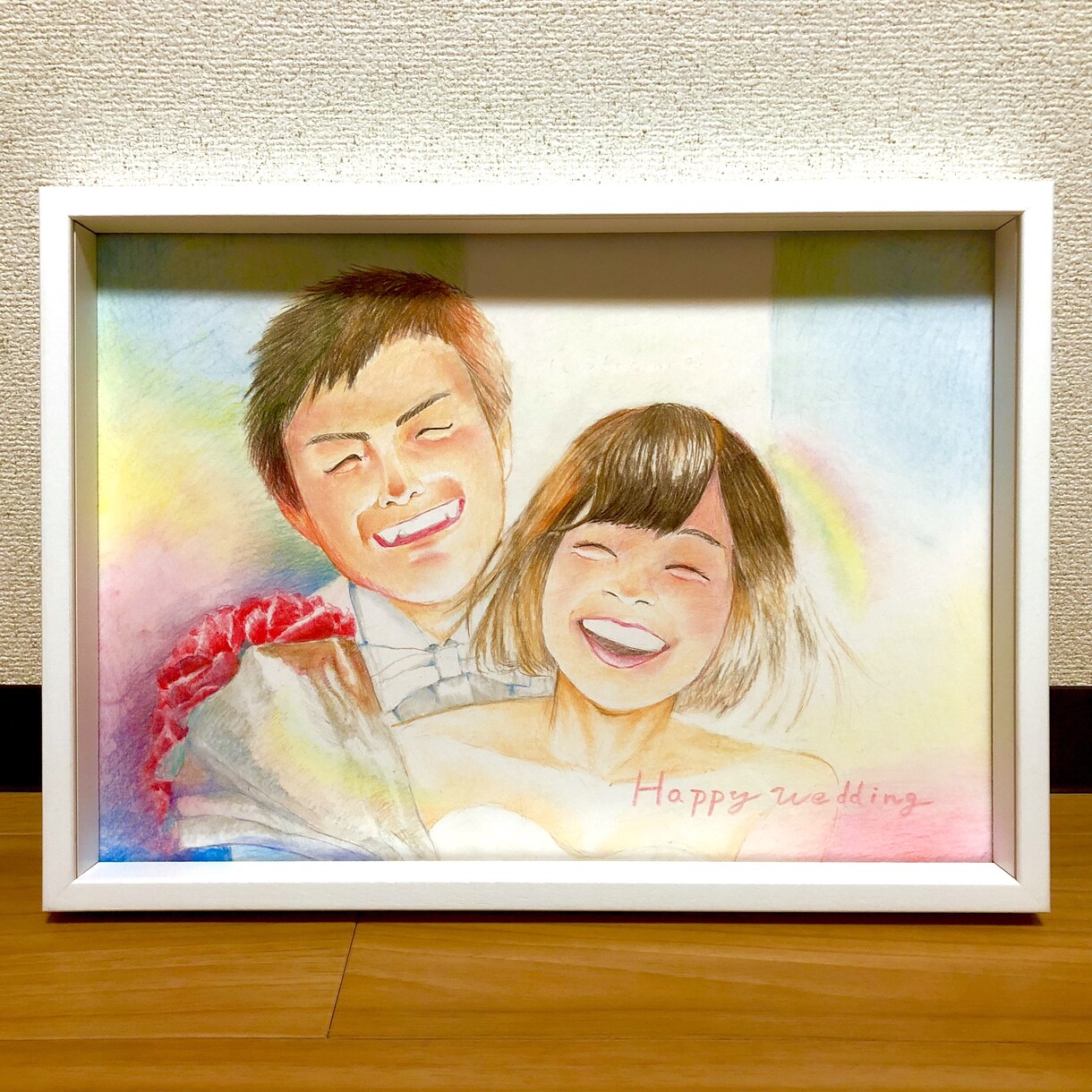 手書き！本格的なウェルカムボード描きます パステルを使って幸せな瞬間を絵に残してます。大切な人とどうぞ イメージ2