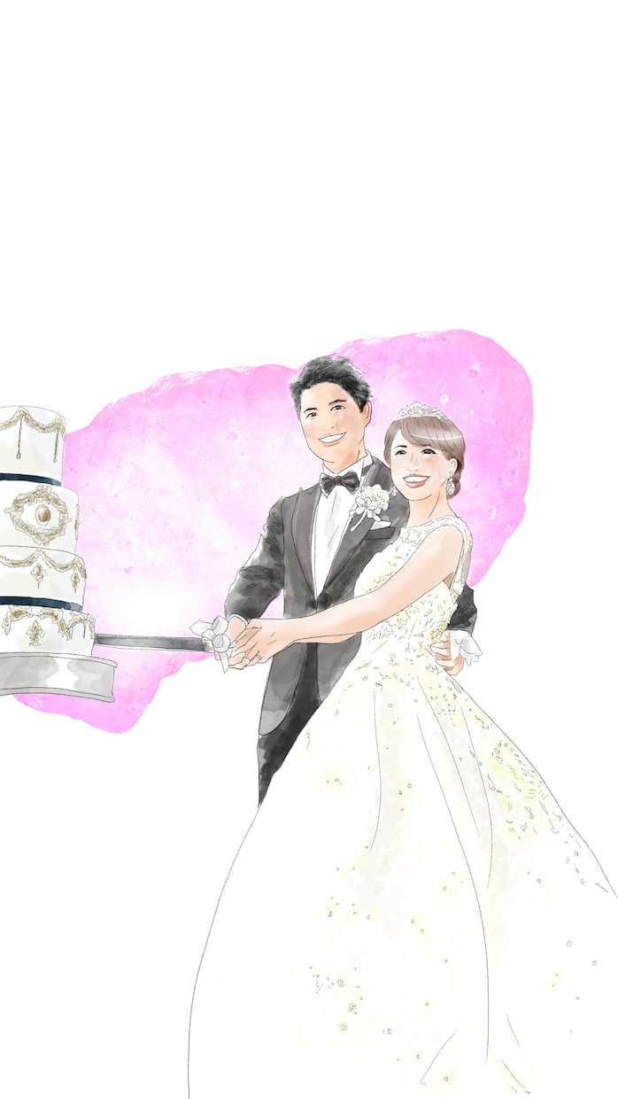 水彩画風＊優しく可愛い似顔絵をお届けします ウェディングや家族記念に。プレゼントにも！ペットも歓迎です イメージ10