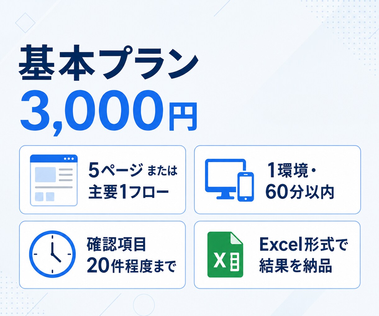 Webサイト・サービスをQA目線で動作確認します 不具合・違和感・改善点を分かりやすく整理して報告。 イメージ2