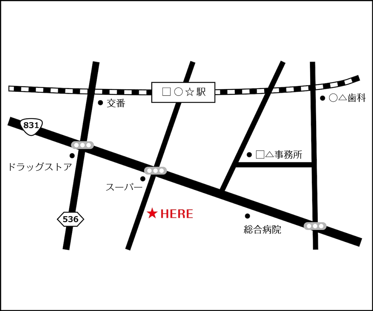 色々な雰囲気に対応可能！プロデザイナーが作成します お急ぎ対応可！迅速丁寧！イメージに合うわかりやすい地図です◎ イメージ2