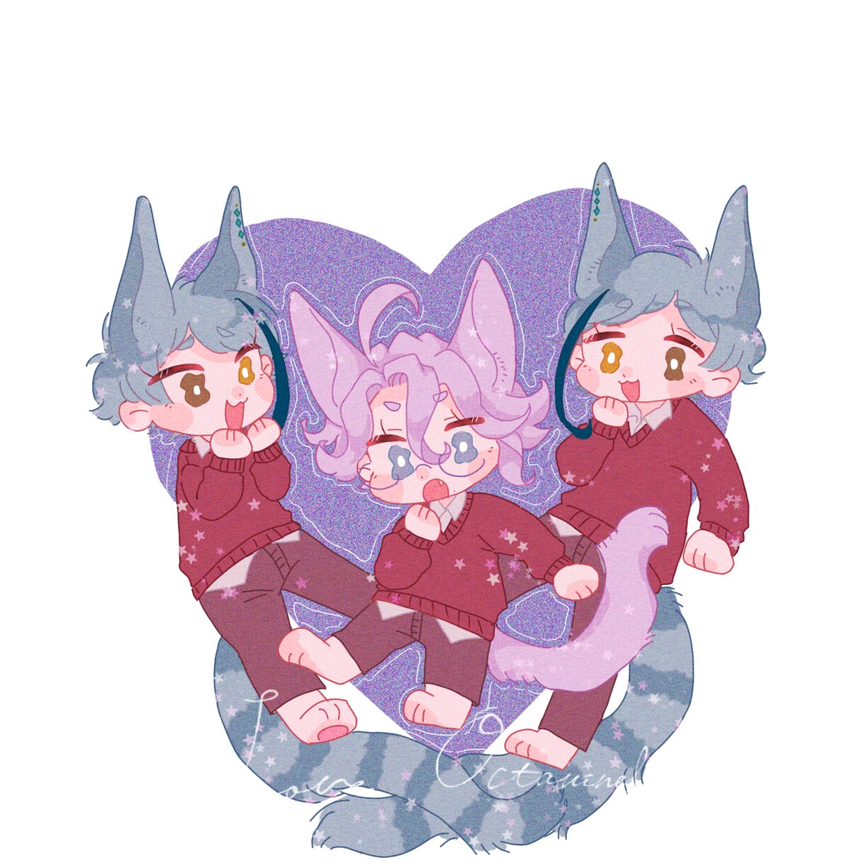 グッズにも♡10代向け！今っぽ可愛い絵を描きます オリキャラをおしゃれなグッズやアイコンにしてみませんか？♡ イメージ1
