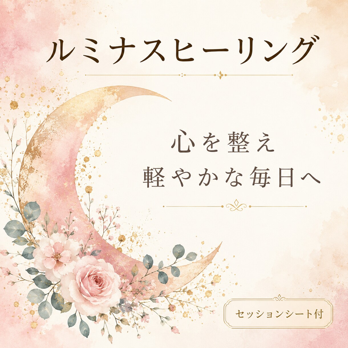 ルミナスヒーリング あなたの心に優しい光を届けます 心を整え、軽やかな毎日へ。｜セッションシート付 イメージ1