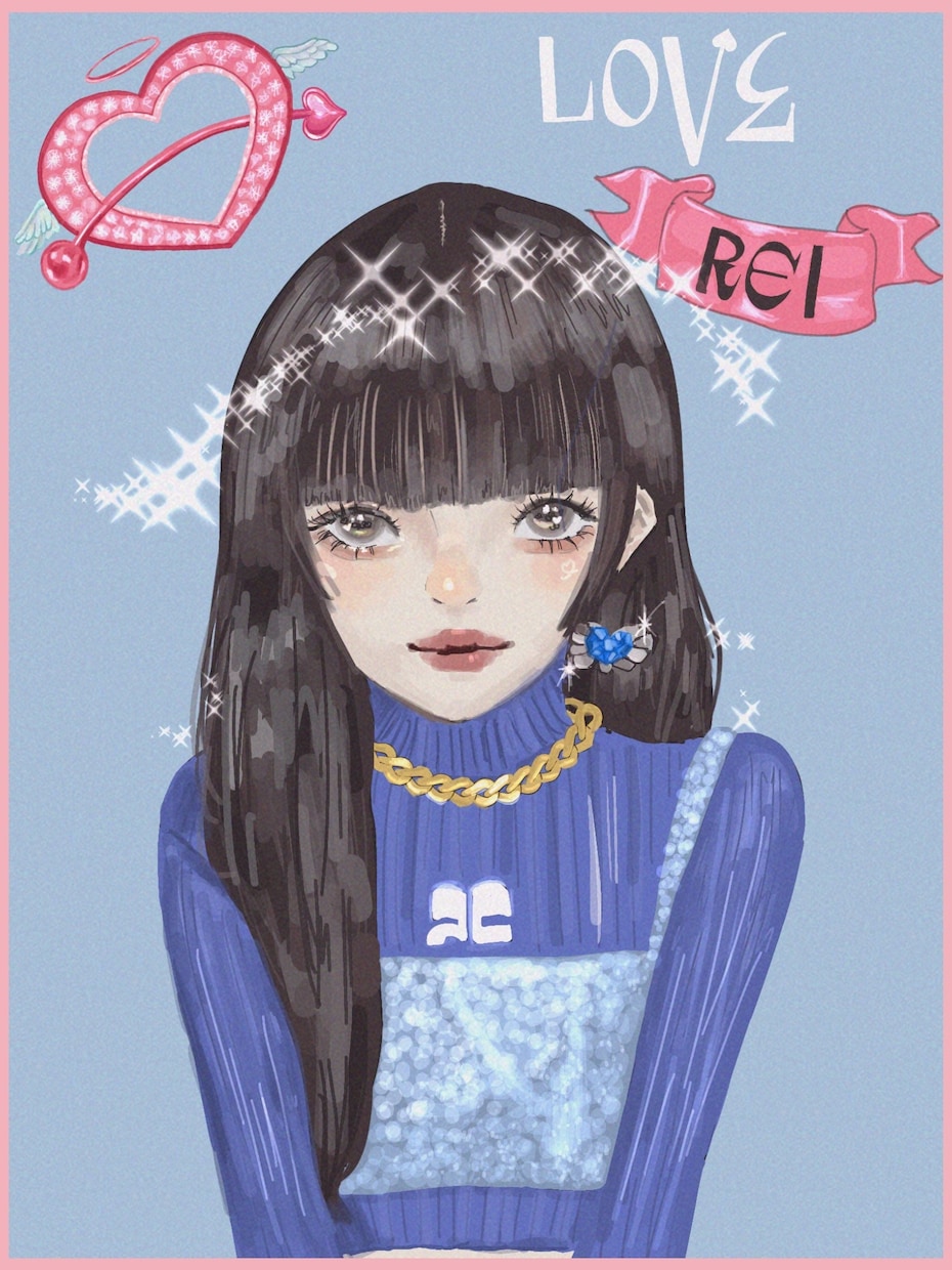 韓国ぽい可愛い女の子の似顔絵やアイコン作成します 思わず目に止まる可愛くておしゃれなイラスト描きます イメージ2