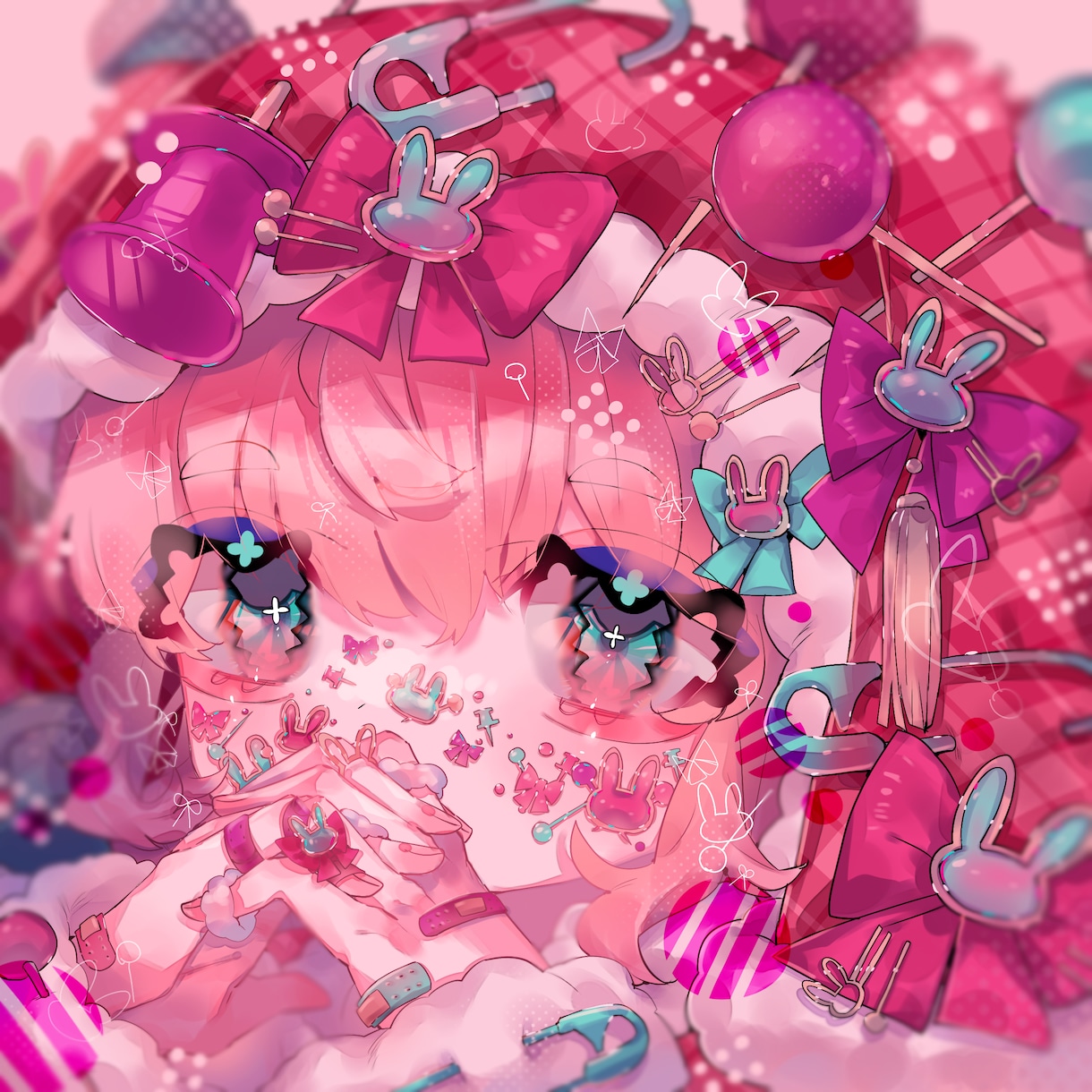 キラキラ透明でかわいいイラスト制作します 納期5日〜対応可能です。大手企業の公募採用経験アリ♪ イメージ2
