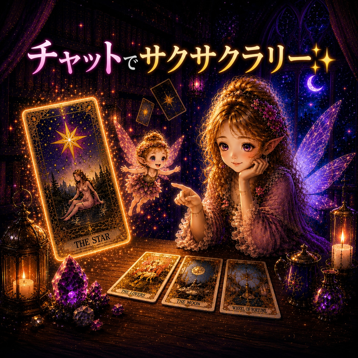 チャットでサクサクラリー✨霊感タロット+詠みます 今すぐ知りたい！頭から離れない！タロットさんに聴いてみようよ イメージ2