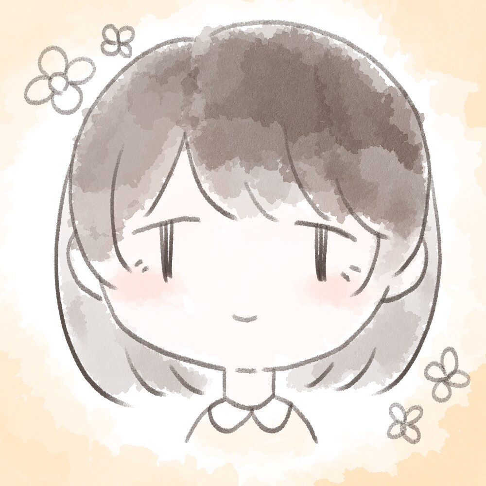 ふんわりかわいいアイコン制作します 水彩風のふんわりとしたイラストを描きます イメージ1