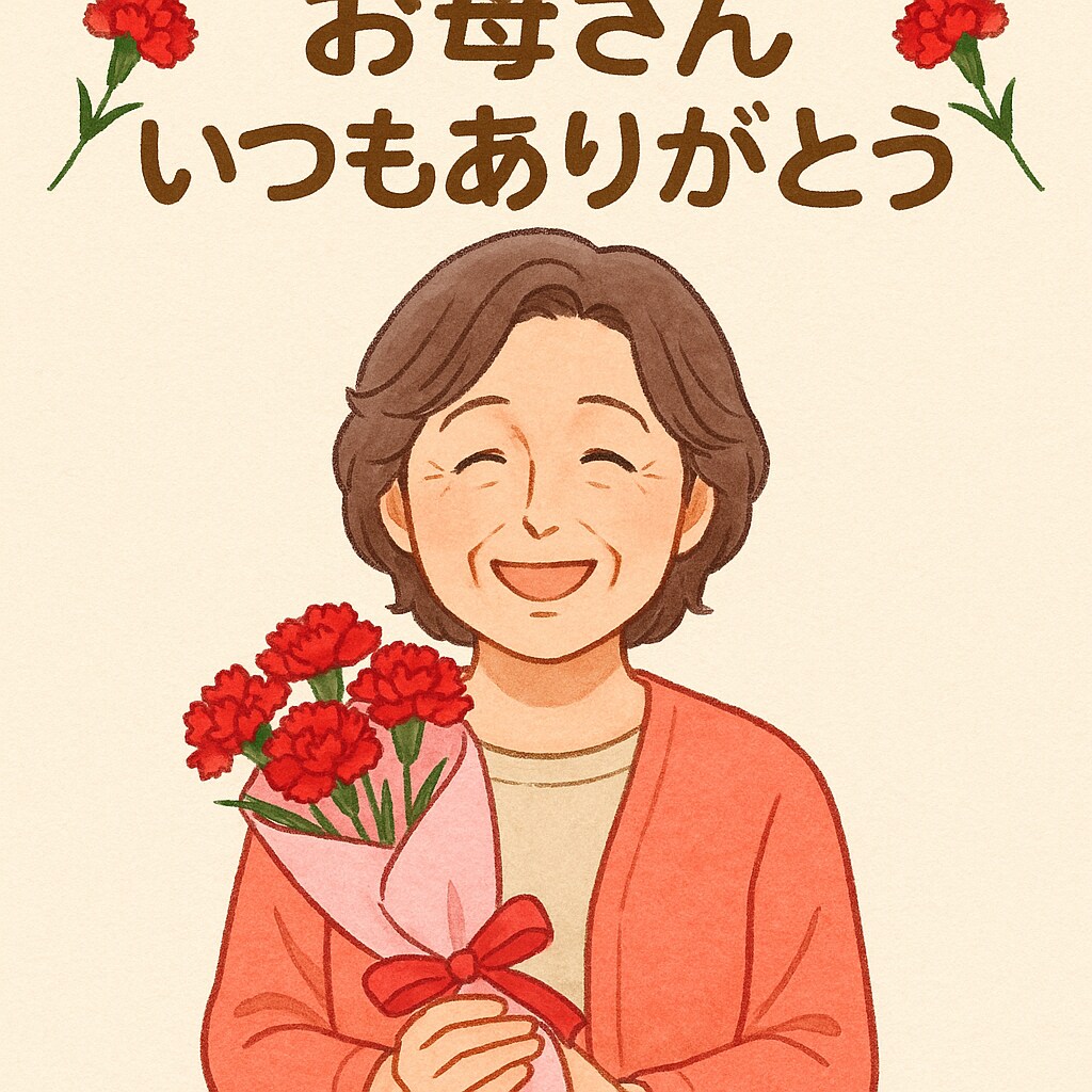 母の日のイラスト制作します 5月限定!感謝の気持ちをイラストに! イメージ1