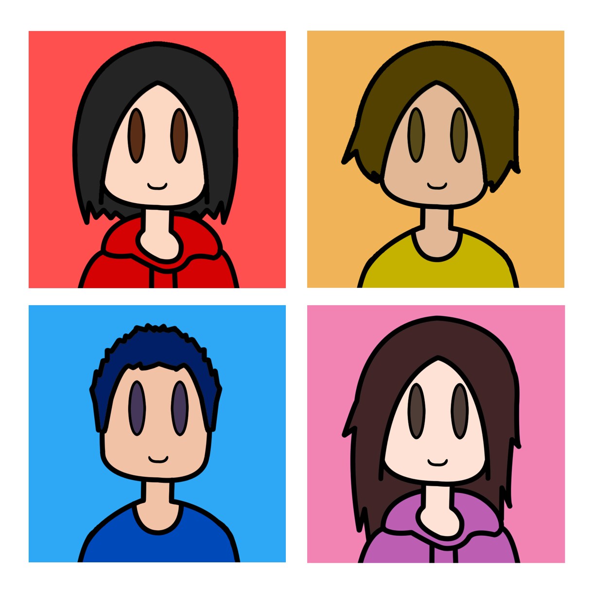 シンプルなSNS用アイコンをお描きします あなたのイラストキャラをシンプルにをお描きします！ イメージ2