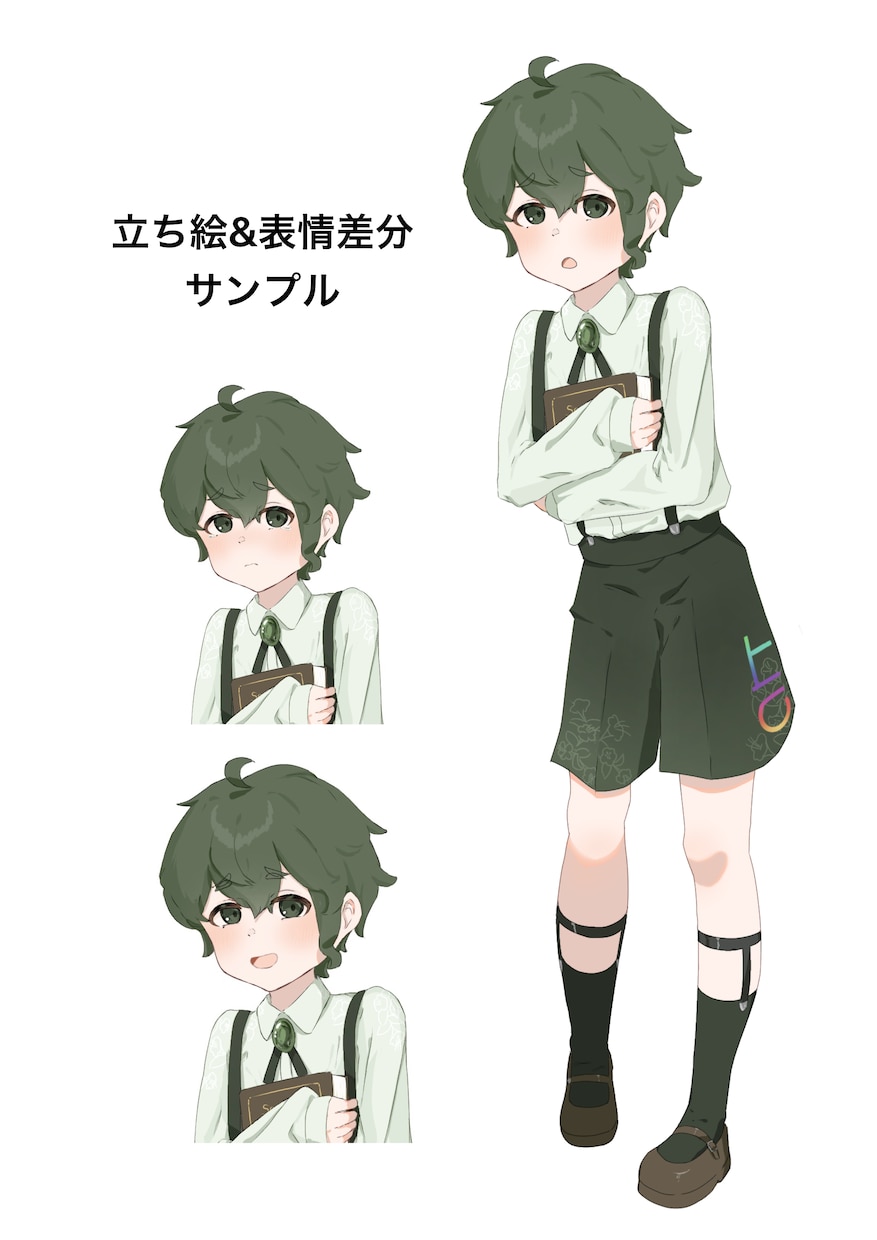 最短3日納品！ゲーム・グッズ等の立ち絵を作成します アニメ調の全身立ち絵イラストを一週間以内に納品します！ イメージ5