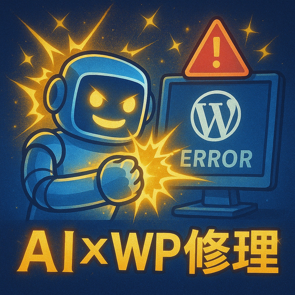 AI×WP修理｜白画面・エラー即対応します AI×専門技術で最短復旧を実現 イメージ2
