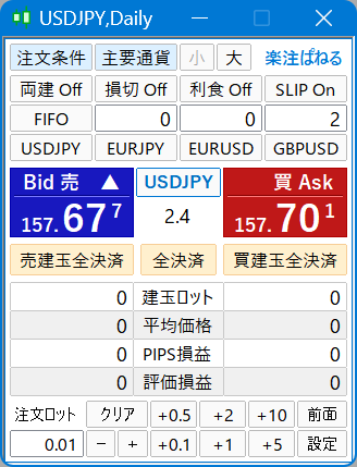 MT4/5 楽注ぱねるFXを販売します FX裁量トレード用楽々注文ツール(１年版) イメージ1
