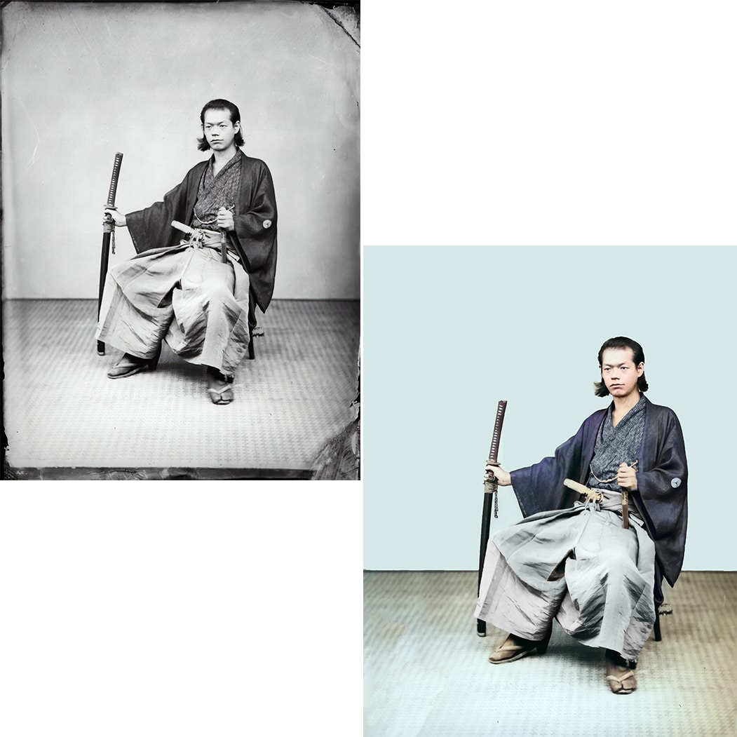 写真のデータ化して「がっかり」した方お助けします フィルム・写真をデータ化後の黄ばみ・汚れの等のレタッチ・修復 イメージ9