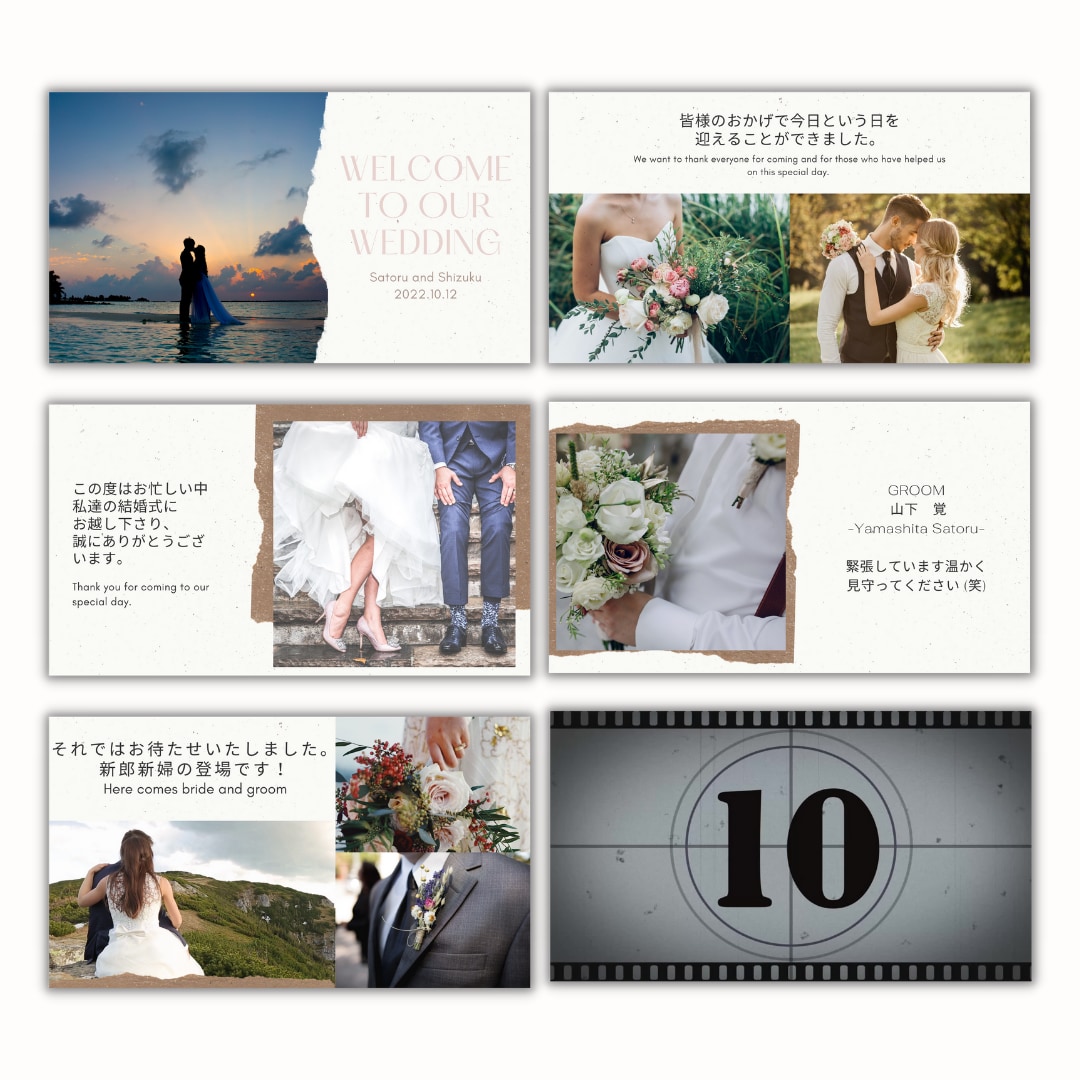オープニングムービーテンプレートをご提供します 写真やコメントを入れるだけで簡単に作成できます イメージ2