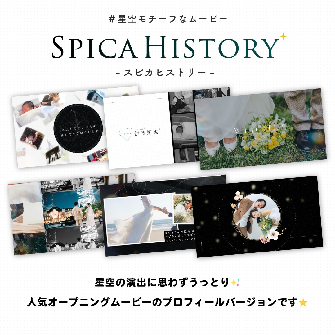 星空モチーフなプロフィールムービー作成します 星空の演出に思わずうっとりしてしまうムービーです！ イメージ1