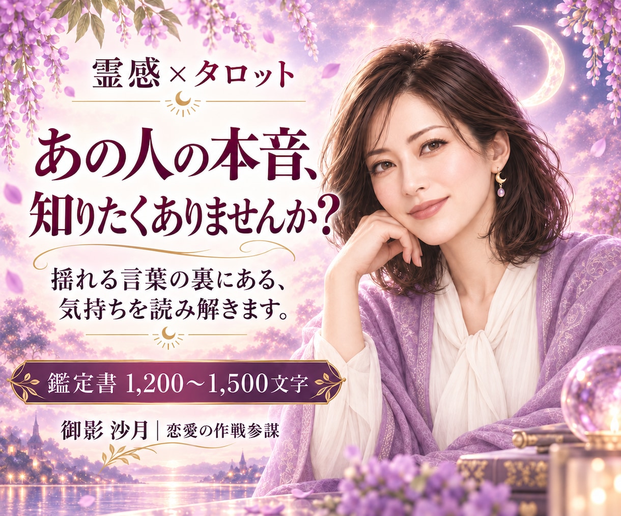 あの人の本音とあなたへの気持ちを深く占います 曖昧な態度の裏にある本心を霊感とタロットで読みます イメージ1