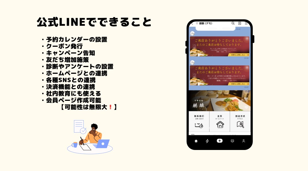 新規・リピートに強い公式LINE構築します お客さんをファン化する公式LINE構築 イメージ2