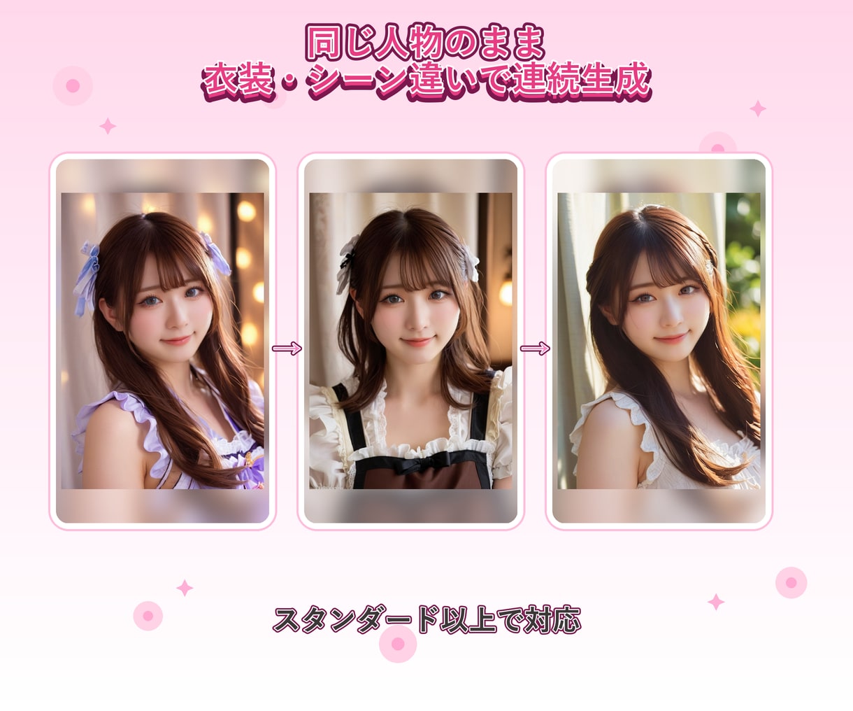 実写と見まがうAI美女作ります SNS・広告・配信に使える本格リアル系AI美女 イメージ6