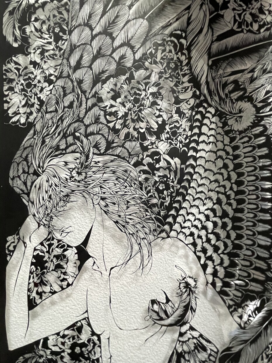 オリジナルで切り絵を作成いたします 繊細な黒が織りなす影のアートをお楽しみください。 イメージ3