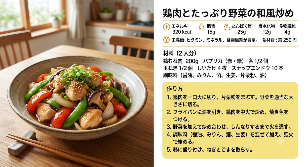 献立の悩みを解決します 簡単・時短・節約・栄養満点の献立を提案 イメージ2