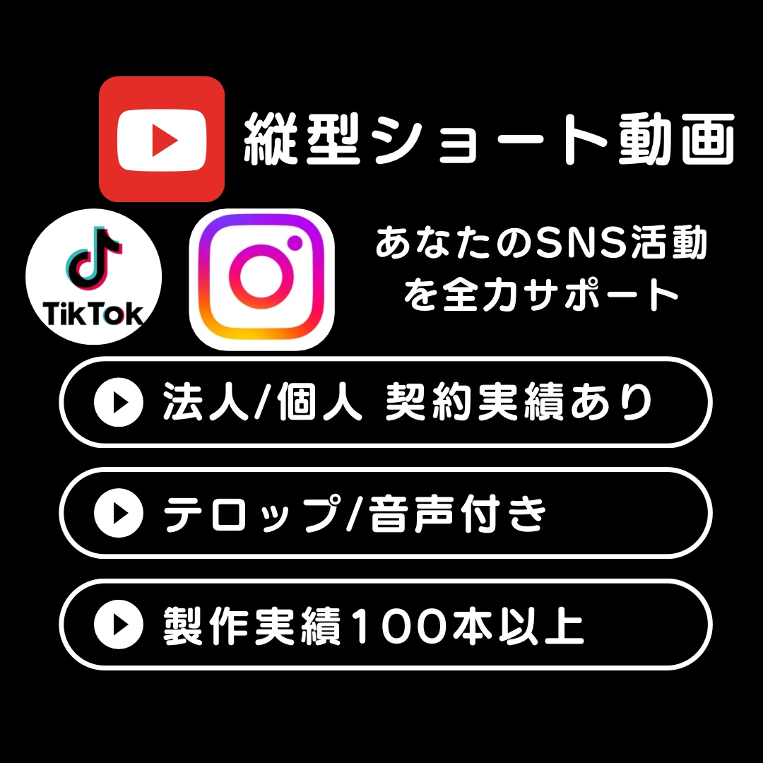 多数実績有！SNS用縦型ショート動画制作します 長期/継続の依頼OK ☑︎最短翌日納品し イメージ1