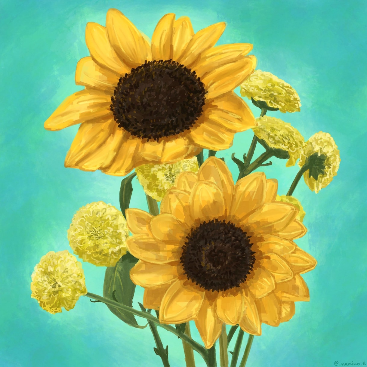 思い出のお花、植物をイラスト化します いつか枯れてしまう花、植物をイラスト化して残しませんか？ イメージ1