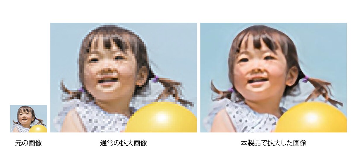AIで小さな写真を、大きく鮮明にします 切り抜き写真や小さな写真を大きくしませんか？ イメージ1