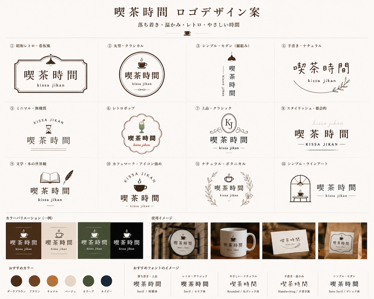 お店の世界観に寄り添うロゴを作ります イメージを丁寧に伺い、複数のデザインをご提案します イメージ3