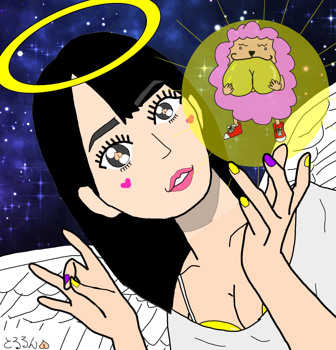ゆる〜い感じの似顔絵お描きします デジタルデータでのお渡しとなります イメージ2