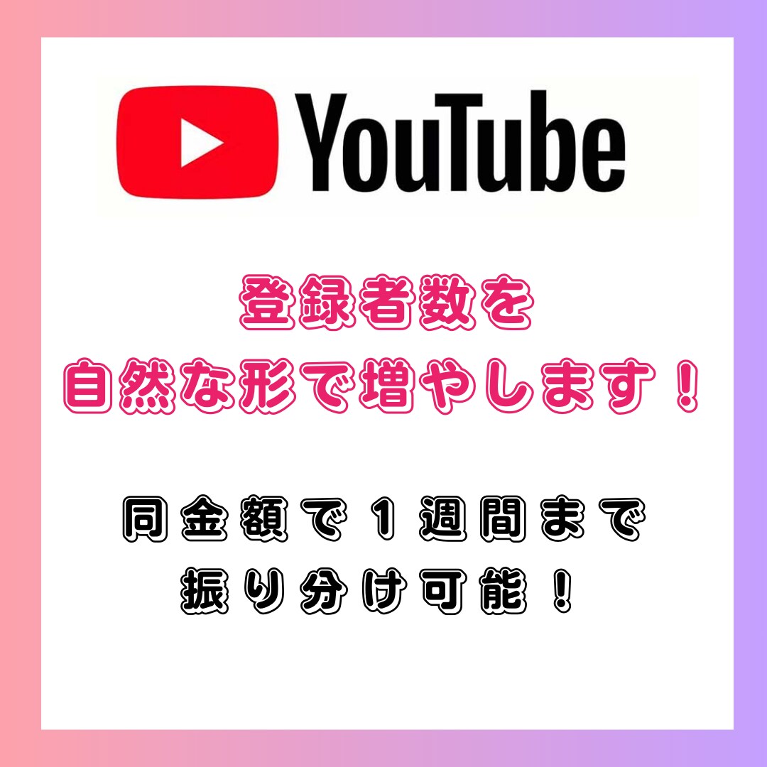 Youtubeの登録者数を自然な形で増加させます 日本人150人/1,500円～　収益化まで徹底サポート！ イメージ1