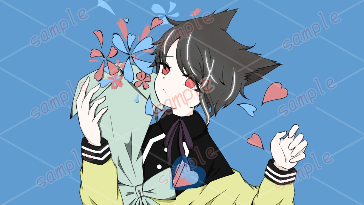 SNS・YouTubeのイラスト受け付けます アイコン・LINEスタンプ・ヘッダー・歌ってみたイラスト イメージ5