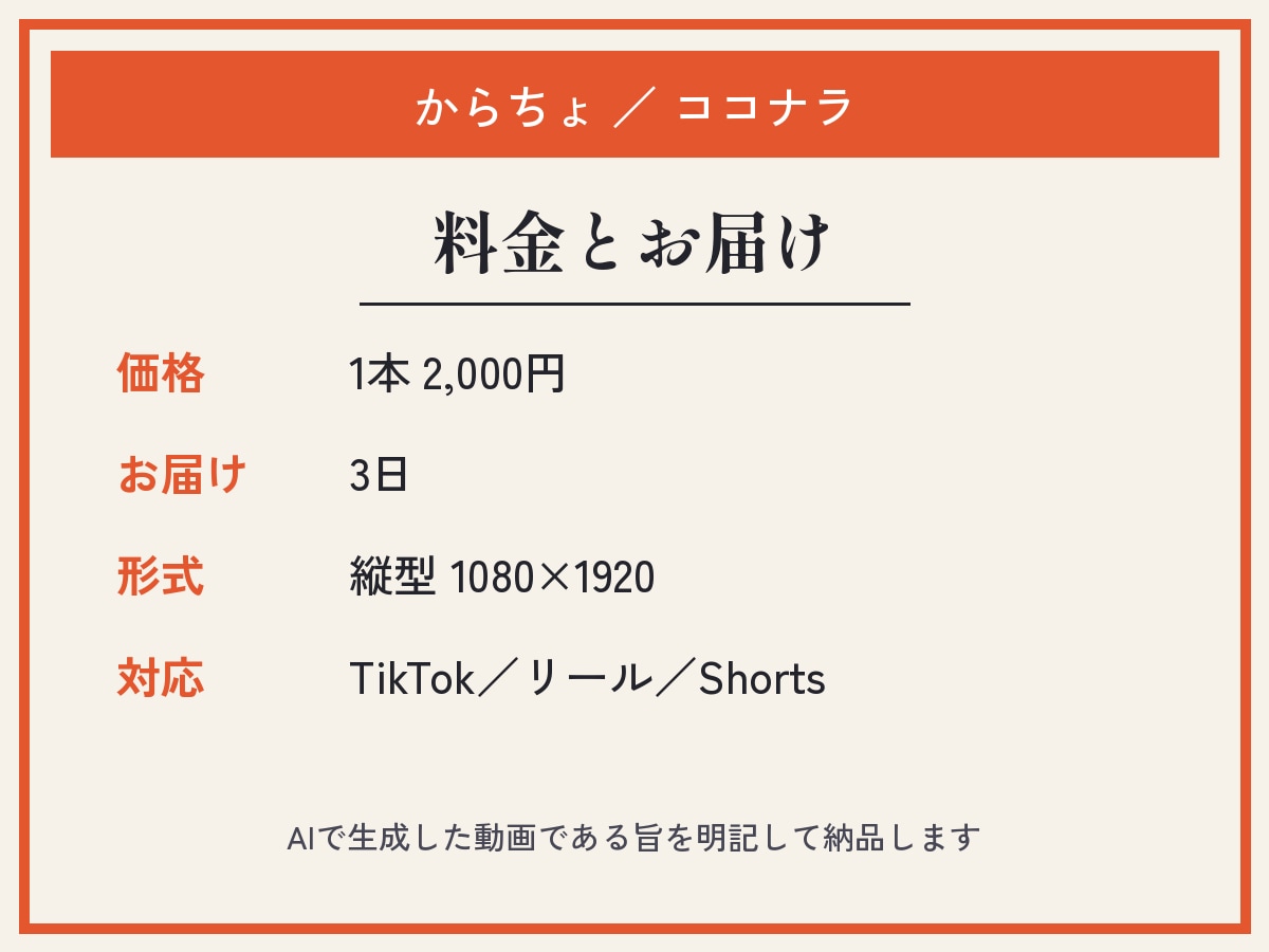 お店の写真からAIショート動画を作ります TikTok・リール・YouTube用｜テロップ＋AI音声込 イメージ3