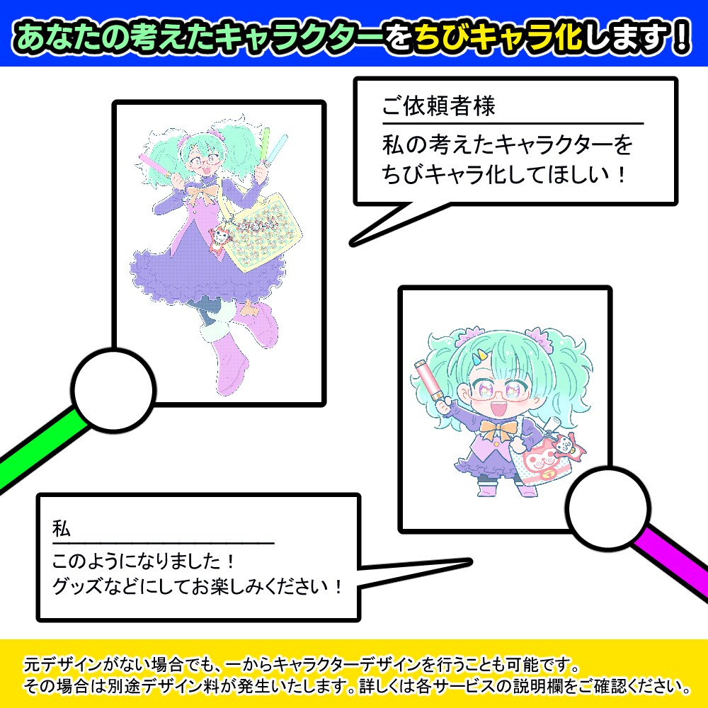 あなたの考えたロボットを「ちびキャラ」にします 商用利用OK！商業実績あり！グッズやゲーム用素材にピッタリ！ イメージ3