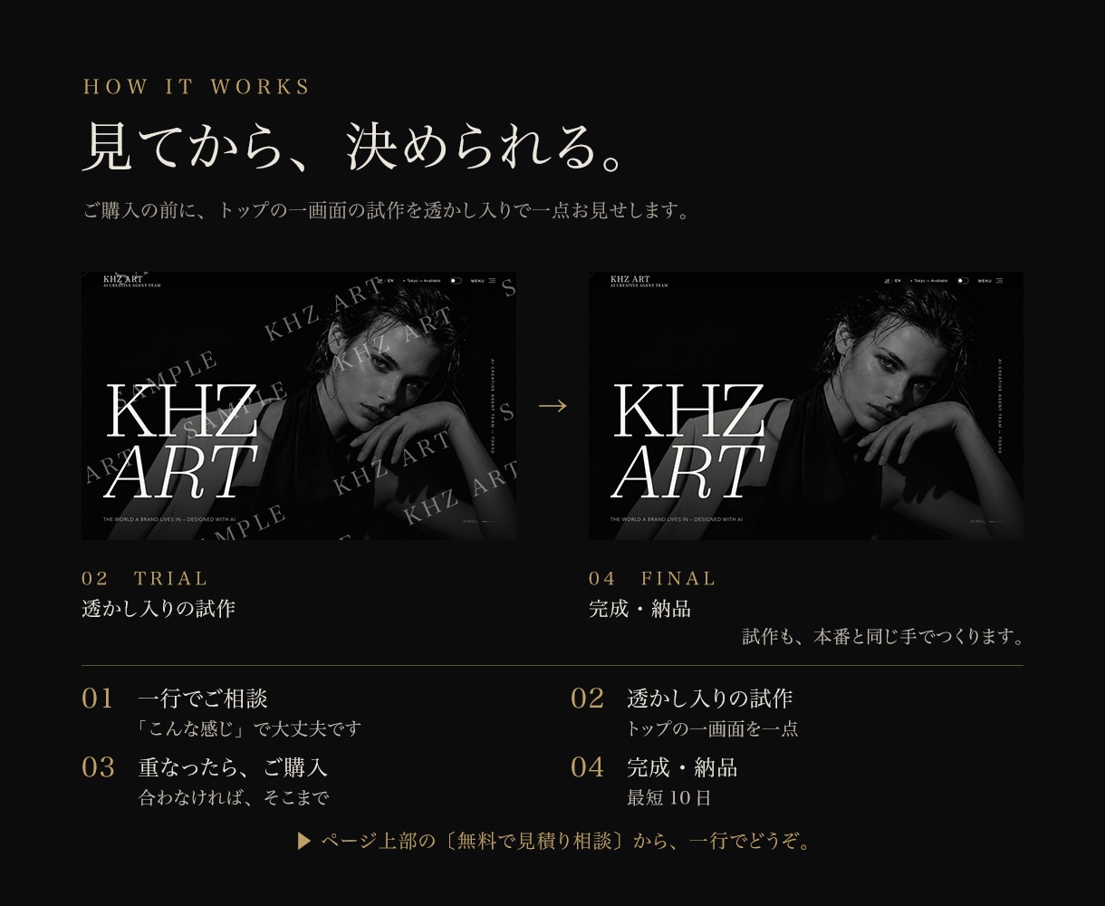 サロン・企業HP制作｜コーポレートサイトを作ります 月額のシステム利用料0円。原稿が無くても構成から作ります イメージ2