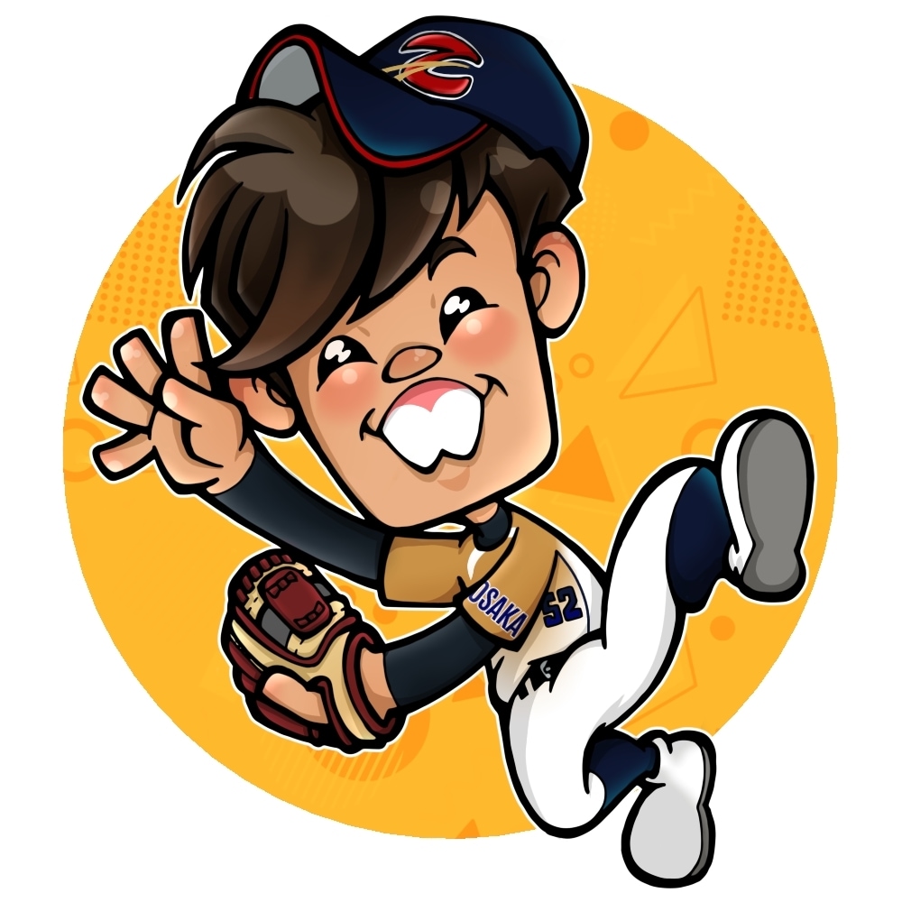 野球イラスト専門⚾️可愛い野球イラスト描きます ピッチング•バッティング•守備ポーズなんでもOKです！ イメージ10