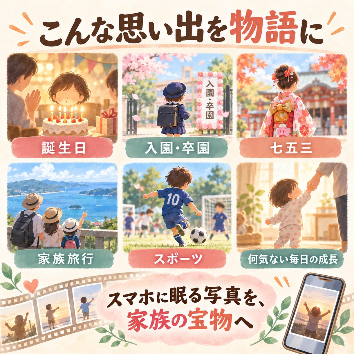写真と短い動画を感動ストーリーに仕上げます 先着3名様限定｜出品記念価格3,000円・修正2回無料 イメージ5
