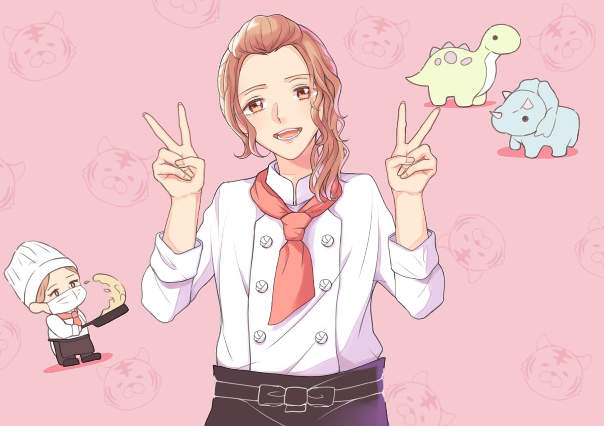 可愛い・かっこいいイラスト描きます キラキラしたオーラのある絵を幅広く描きます イメージ1