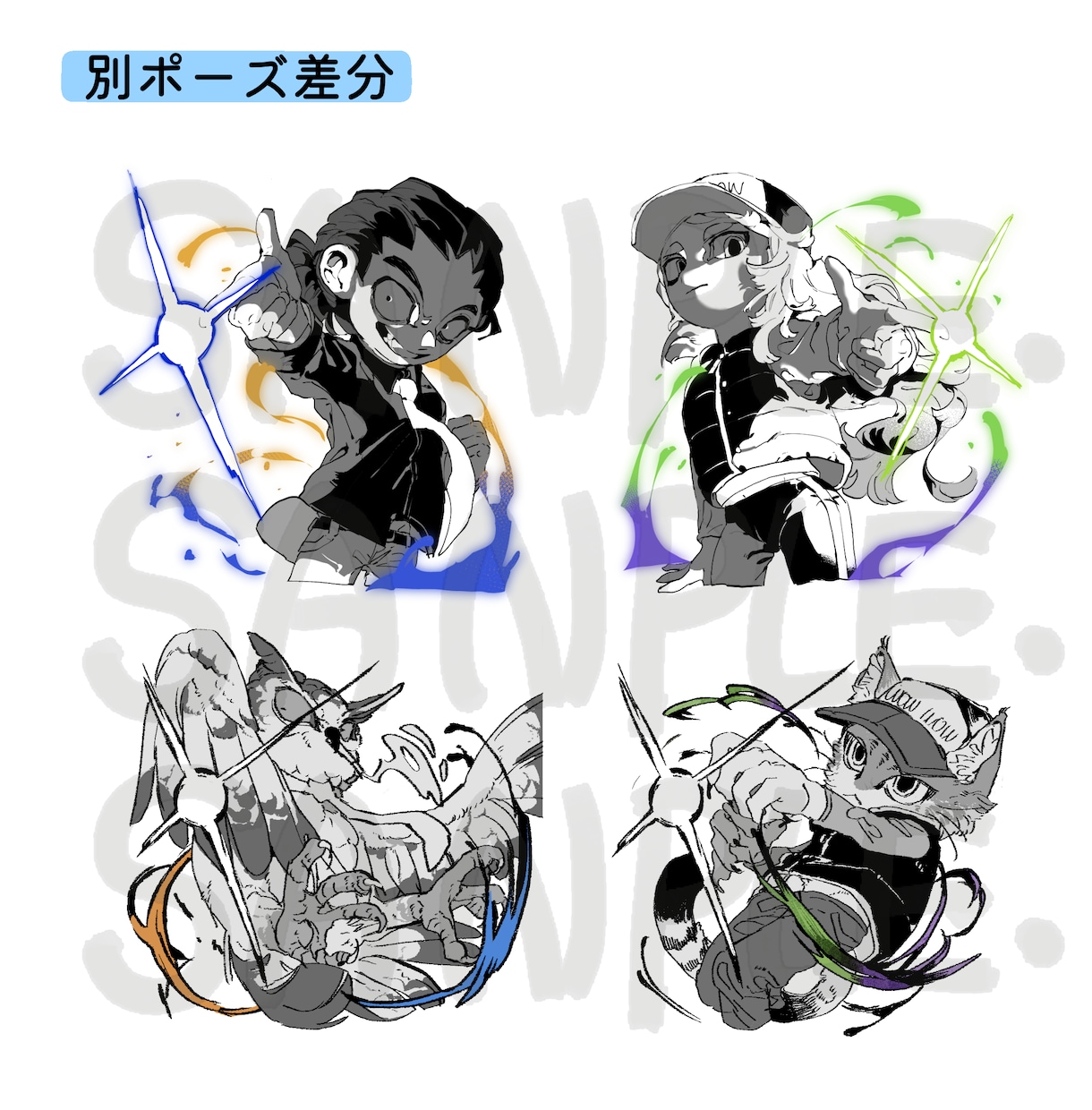 SD/デフォルメ制作受け付けます 幅広いデフォルメイラストを制作できます イメージ6